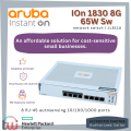ARUBA Instant On Network Switch ION 1830 8G 4p Class4 PoE 65W Sw Fan-less Cloud-based Management Mobile App (JL811A). 
