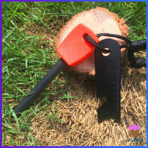 First Chioce  แท่งจุดไฟแม็กนิเซียม สำหรับเดินป่า แบบพกพา Fire Starter Survival Tool