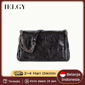IELGY Tas Wanita Berkapasitas Besar Tas Selempang Messenger Rantai Merah Jaring Mode Baru Serba Cocok