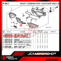ORIGINAL HONDA TAIL LIGHT LENS FOR WAVE 125i 3RD GEN. 