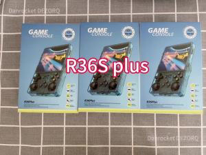 R36S Plus Game Console Emulator 4.0-inch IPS Screen Retro PortablePocket Video Game Console 128G Game R36plus