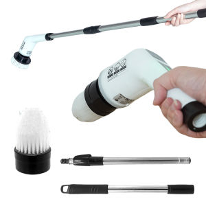 Wireless Electric Spin Scrubber Rechargeable Cleaning Brush for Kitchen Bathroom Multi-Functional Easy Grip