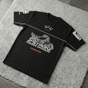 KAOS 2 STROKE KAOS RX KING Kings Division Rx King Indonesia | Original Merchandise ( Cotton Combed 24s ) Warna Hitam List Reflektif