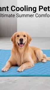 Pet Bed Ice Silk Fabric indoor cat and dog resting nest cushioned pet sleeping mat for bedroom living room and pet corner for Cats Dogs and Pet Owners Pet Supplies for Indoor and Outdoor Use