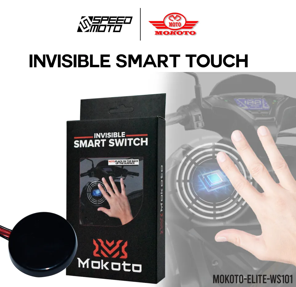 MOKOTO INVISIBLE SMART SWITCH ELITE WS101 SMART SENSITIVITY TOUCH SENSOR  SWITCH FOR MOTORCYCLE 1PC SPEEDMOTO