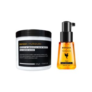 (COMBO 2IN1) Yurizumi Hair Mask Rambut Kering Rusak / Hair Treatment Serum Repair Frizzy Make Hair Soft Smooth 70/500g