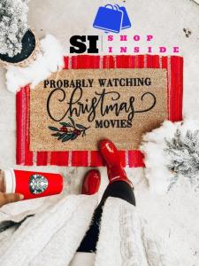 40*60cm Non-slip Christmas Decor Festive Door Rugs Doormat Bathroom Carpet Floor Mat