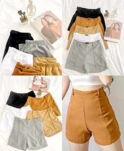 patricia Direct Supplier Casual Trousers Shorts for Women - fits XS to large - good quality - made of imported fabric - affordable and comfortable - multi way to wear - excellent quality - best seller terno Color: black white tan skin tone tan b