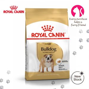 Royal Canin Bulldog Adult 3kg Dry Dog Food Breed Specific Food for Mature Bulldogs | Special Kibble Shape for Easy Chewing Formula for Gas/Flatulence Reduction EPA DHA Skin & Joint Support | Genuine Royal Canin Breed Health Nutrition [New Stock]