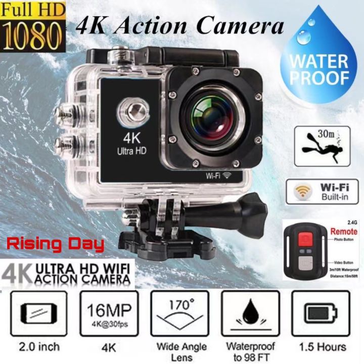 Dual Screen Camera Kogan 4k 5k Action Camera With EIS, Remote