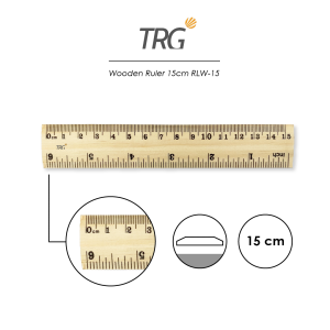 TRG Wooden Ruler 15 20 30 cm RLW-15 RLW-20 RLW-30 - Penggaris Mistar Kayu 15cm 20cm 30cm TRG