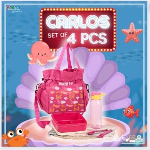 CPM TAS BEKAL MAKAN CARLOS LUNCH BAG SET OF 4 PCS