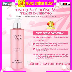 Kem ủ trắng body siêu cấp sennio chính hãng kem dưỡng trắng da toàn thân hàn quốc nâng tone chống nắng siêu trắng glowing magic body tone up shower senio màu hồng