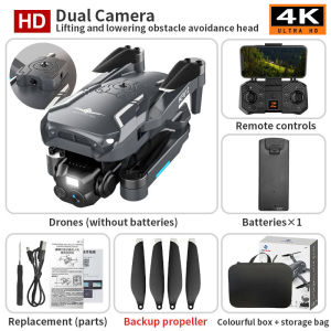 JDD[Available][Fast delivery]New KF612 Brushless Professional s 4K Dual Camera Quad-Rotor Optical Flow Obstacle Avoidance Remote Control Helicopter toys