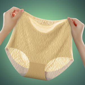 Maniyun High Waist Seamless Panties Underwear Women Tummy Control 3D Hip Lift Cotton Breathable Panties