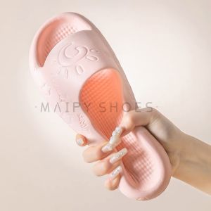 Dép Nữ Quai ngang EVA siêu nhẹ êm chân đi trong Nhà In Dập Nổi hoạt tiết dễ thương Smile hot trend D331