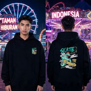 Black Streetwear Hoodie with Logo Mens PremiumDesign OversizedWanita Trendy Fashion Hoodies M-3XL