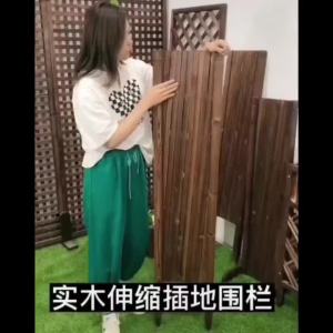 Garden Fence Stand Shelf Outdoor Flower Wood Plant Fence Garden Fence Stand Outdoor Imported Pine Wood for Outdoor Use