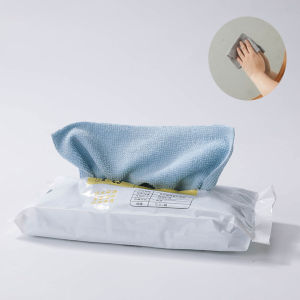 ผ้าชามัวร์ ผ้าไมโครไฟเบอร์ ทำความสะอาดห้องครัว 10 ชิ้น/แพ๊ค