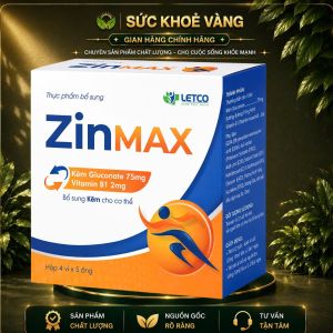 ZinMAX – Bổ sung Kẽm Gluconate và Vitamin B1 cho trẻ từ 2 tuổi