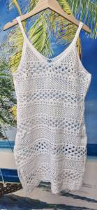 เดรสสั้นสายเดี่ยว ถักโครเชต์ ใส่คลุมบิกินี่ CN 22018