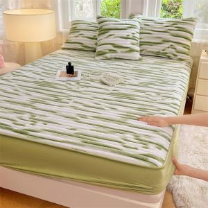 Flannel Bed Sheet Flannel Bed Cover Milk Flannel Rabbit Plush Bed Sheet