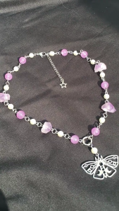 Thời trang cánh bướm Vòng Cổ Tua Rua cho phụ nữ cổ tích Dây chuyền choker có thể điều chỉnh nhiều lớp Dây chuyền đính cườm