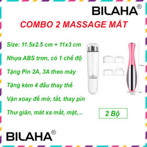 Combo 2 Máy massage chống bọng mắt cây lăn mặt giúp nâng cơ giảm thâm mắt giảm bọng mắt đa vị trí toàn thân (Có Hàng Sẵn)
