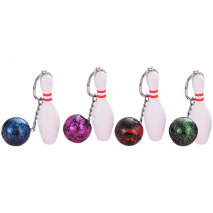 Bowling Keychain con ky Bowling keying Mặt dây chuyền Móc Chìa Khóa Xe đồ trang trí treo keyholders móc khóa túi trang trí quyến rũ