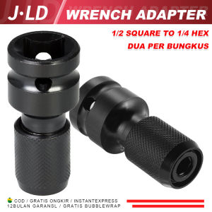 JLD Konverter Adaptor 1/4 Inch Hex Impact Wrench Socket Drive Socket Adapter