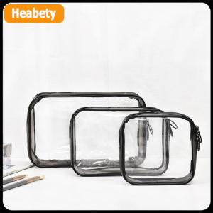 【2-3 ngày giao hàng】 Trong Suốt Túi Mỹ Phẩm PVC Phụ Nữ Dây Kéo Rõ Ràng Trang Điểm Túi Vẻ Đẹp Trường Hợp Du Lịch Make Up Tổ Chức Lưu Trữ Tắm Vệ Sinh Cá Nhân Rửa Túi