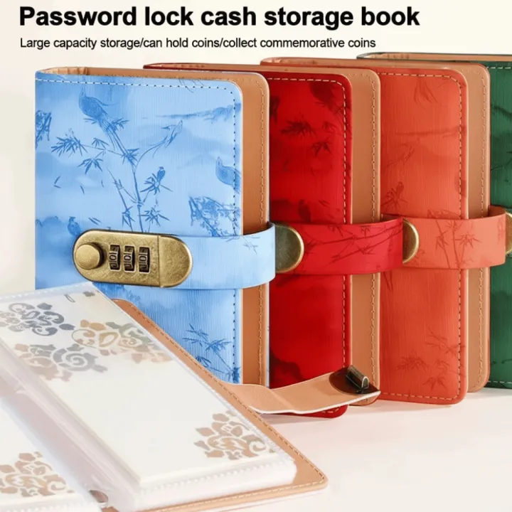 MMLUCK Chống thấm nước Sổ tay Thử thách Tiết kiệm Nhiều túi Khóa mật ...