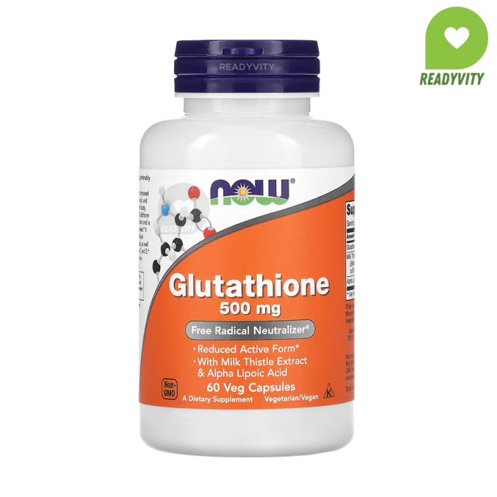 Glutathione 500 Mg De Now Foods – 120 Capsules, Complément Alimentaire Quotidien