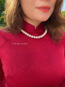 Vòng Cổ Ngọc Trai Tròn Sang Trọng Quý Phái