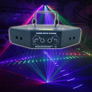 ESHINY G12 6 Lens RGB Laser Lines Beam Stage DJ Light Dance Bar Projector Scans DMX512 Party Effect Lights System Show