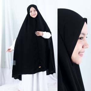 Khimar Handsplit Non Pad Jetblack MTA By Yufina