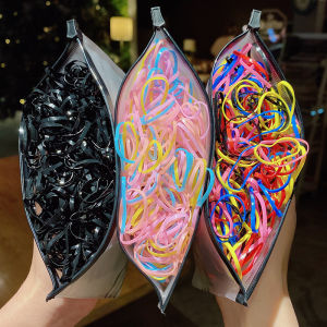 1000Pcs Cô Gái Colourful Dùng Một Lần Băng cao su cột tóc Headband Trẻ Em buộc tóc đuôi ngựa Bands Phụ kiện tóc trẻ em