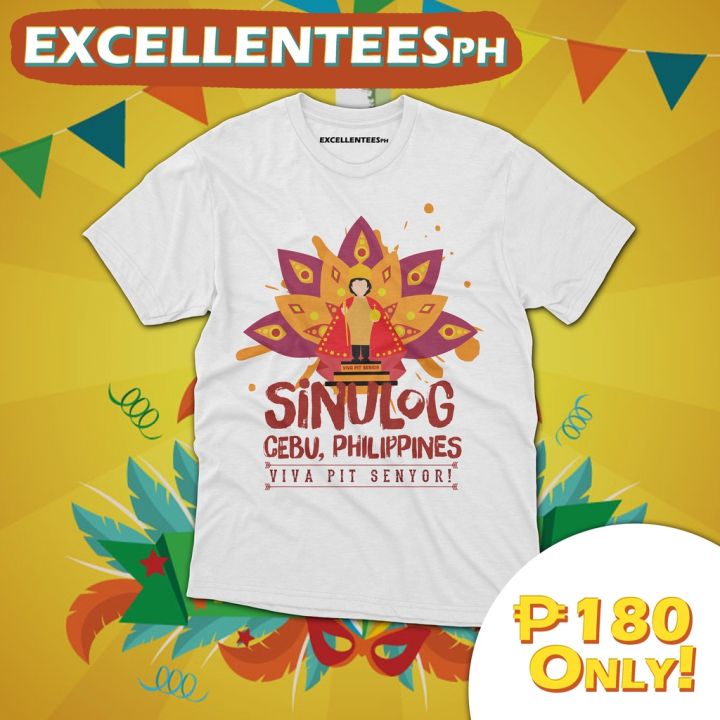 Sinulog Cebu City T shirt Viva Pit Senyor Sugbu Festival Unisex Fashion Men  Women T-shirt 2024