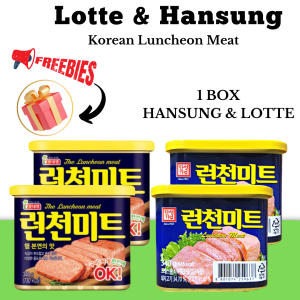 KOREAN LOTTE SPAM 1 BOX PANINDA HANSUNG SPAM HEALHTY /MEATY /CAN GOODS 24PCS