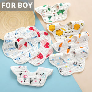 8 Layer Soft Baby Bibs Baby Bandana Dribble 360 Rotate Drool Bibs and Petal Bibs Cotton Super Soft Absorbent Bibs Gauze Towel