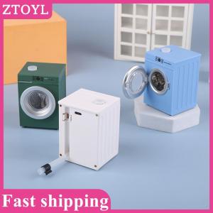 ZTOYL💝 Dollhouse Miniature Washing Machine Drum Washer Laundry Model Dollhouse Decor