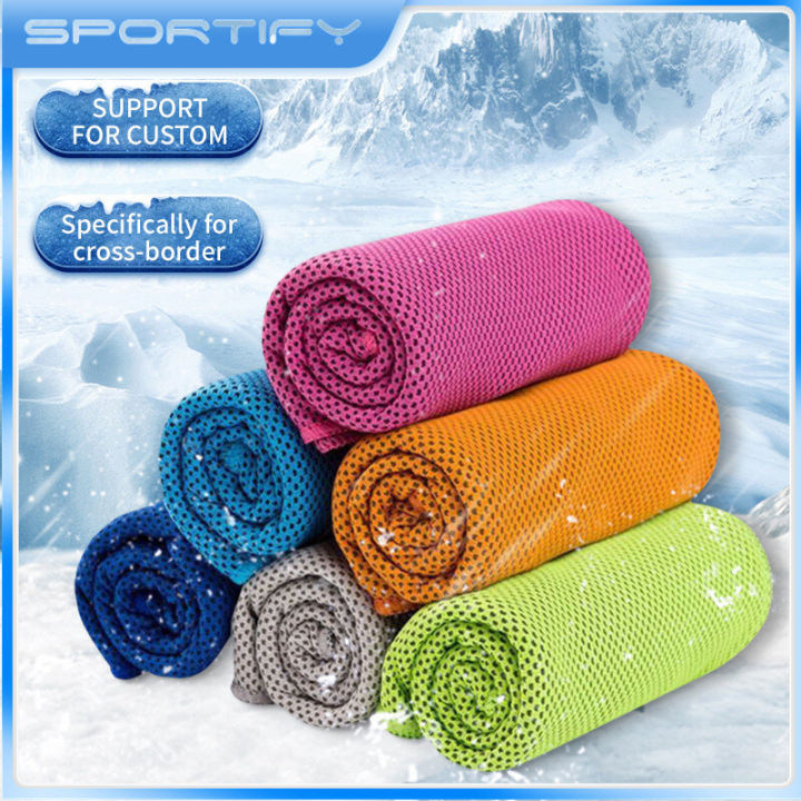 Quick-Dry Ice Towels Microfiber Sports Instant Cooling Towel Face Ice ...