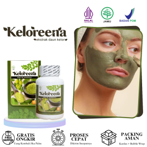 Skin Mask Brighterning Anti-Acne Pembersih Komedo Skin Anti aging Eksrak Daun Kelor Asli Original - Keloreena