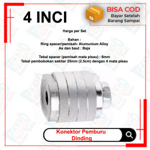 Ring Slongsongan Adapter Gerinda Wall Chaser / Mur Arbor Adaptor Pembuat Jalur Bobok Tembok Pipa