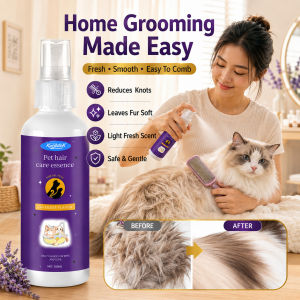 Pet Fur Smoothing Care Spray Hair Softening Grooming Spray Pet Hair Detangling And Conditioning Spray For Smooth And Shiny Fur Pet Grooming Essentials