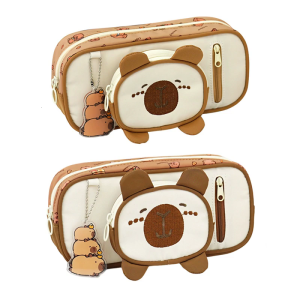Capybara Pencil Case Lovely Pencil Bag Large Capacity Pen Case Pencil Box Pen Pouch Aesthetic Pen Bag Pencil Holders