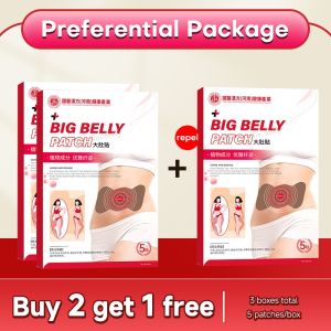 Navel Slimming Patch Fat Burner Detox Promote Metabolism Full Body Shaping Weight Loss Patch 5pcs