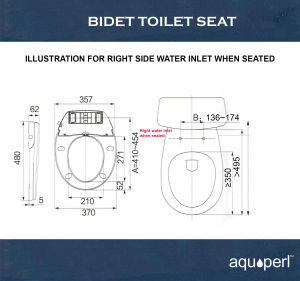 *SG READY STOCK* AQUAPERL- Bidet Toilet Seat Cover NON ELECTRICAL *DUAL NOZZLE*