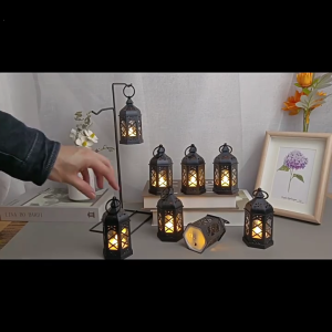 Powereds LED Electronic Lanterns for Indoor and Outdoor Featurings Convenient Switches and ABS Glass