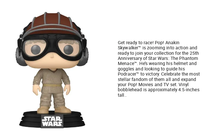Funko Pop! Star Wars: PM 25th Anakin Skywalker Star Wars 25Th